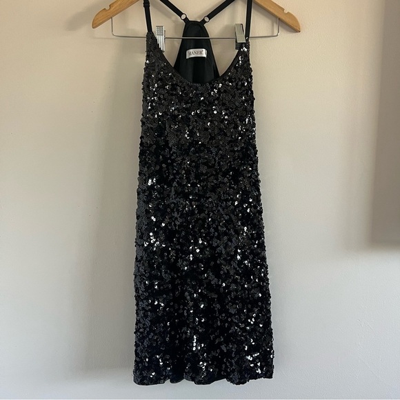 Maner | Black Sequin Dress - Picture 1 of 9
